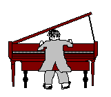 Играет на рояле
