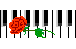 Клавиатура с розой