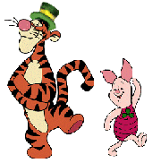 Тигра и пятачок танцуют