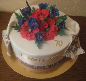  Торт на юбилей-<b>70</b> 