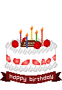  <b>Красивый</b> торт с фруктами к дню рождения 