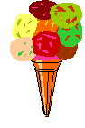  <b>Разноцветное</b> мороженое 