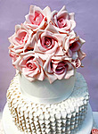Торт с букетом роз