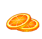 Две дольки апельсина