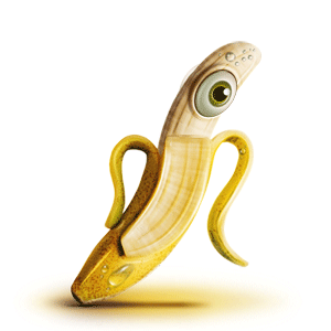 Банан с глазом