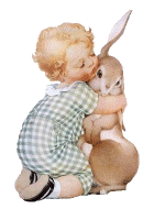Ребенок с зайцем
