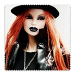  Кукла барби с рыжими волосами в рокерской куртке и <b>черной</b>... 