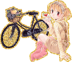  Девочка на <b>пикнике</b> с велосипедом 