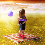 Девочка с лиловым шариком