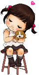 Девочка со щенком
