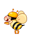 В костюме пчелки