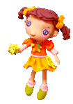 Девочка с жёлтым цветком
