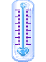 Термометр голубой