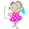  <b>Мышка</b> танцует с платочком 