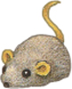 Мышка с желтыми ушками