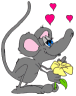 Мышка с сердечками