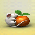 Мышка на яблочке