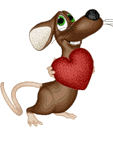 Мышка с сердечком