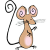Мышка с загнутым хвостиком