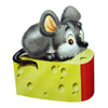Мышка на куске сыра