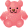 Розовый медвежонок