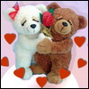  <b>Влюблённые</b> игрушечные медвежата 