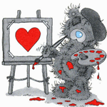  Мишка тедди <b>рисует</b> сердечко 