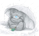  <b>Плюшевый</b> мишка тедди под зонтом 