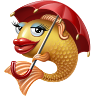  Рыбка с <b>зонтиком</b> 