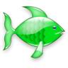 Зеленая рыбка