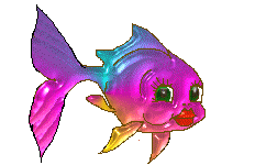 Разноцветная  рыбка