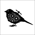 Механическая птица с крутящимися шестеренками
