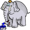  <b>Слон</b> серый играет 