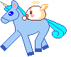 Голубая лошадка