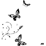  Три бабочки пархают <b>возле</b> цветка 