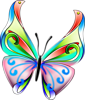 Волшебная бабочка разноцветная