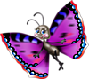 Волшебная бабочка танцует для подруг