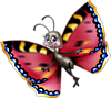 Волшебная бабочка летит к подруге