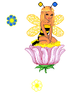 Девочка-бабочка на цветке