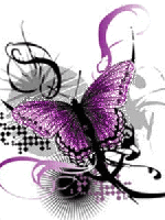 Бабочка абстрактная