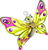 Волшебная бабочка распустила крылья
