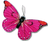Красивая, блестящая розовая бабочка