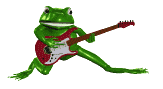 Лягушка играет на гитаре