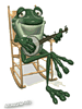 Лягушка  в кресле-качалке