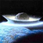 Метеорит врезается в землю