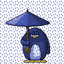 Пингвин под зонтом