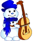  <b>Снеговик</b> с гитарой 