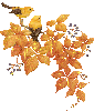 Птицы среди листвы. Осень