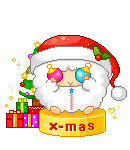  Дед Мороз прикладывает к глазам разноцветные <b>елочные</b> шары 