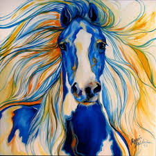  Прелесть синей лошади! С <b>Новым</b> годом! 